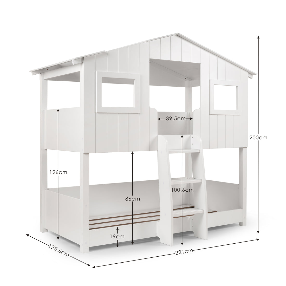 Willow Treehouse Bunk - White WIL101 - Havenheim Furniture