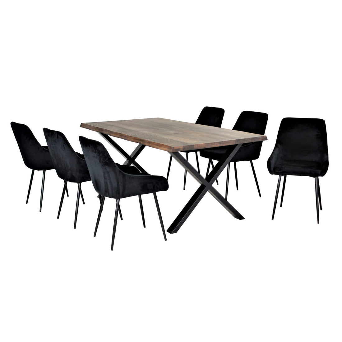 Yale Medium 1800 Solid Oak Dining Table Smoked Oil YALEMEDSMO