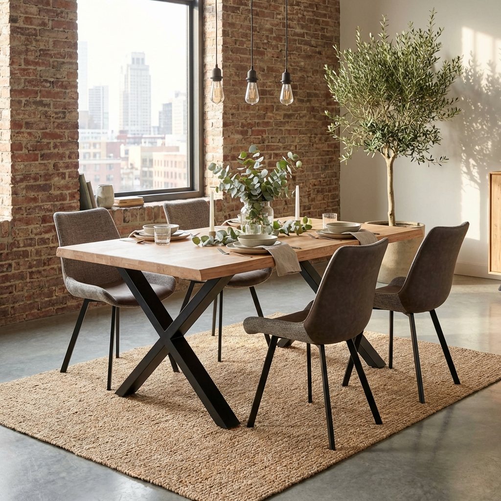 Yale Small 140cm Solid Oak Dining Table Natural Oil YALESMANAT - Havenheim Furniture
